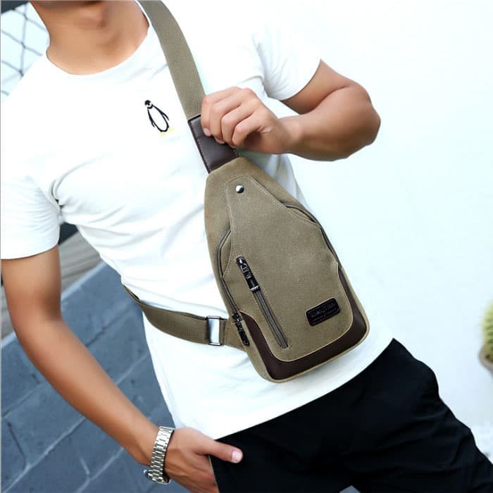 B280 Tas Selempang Pria - Waist Bag - Sling Bag - Hitam