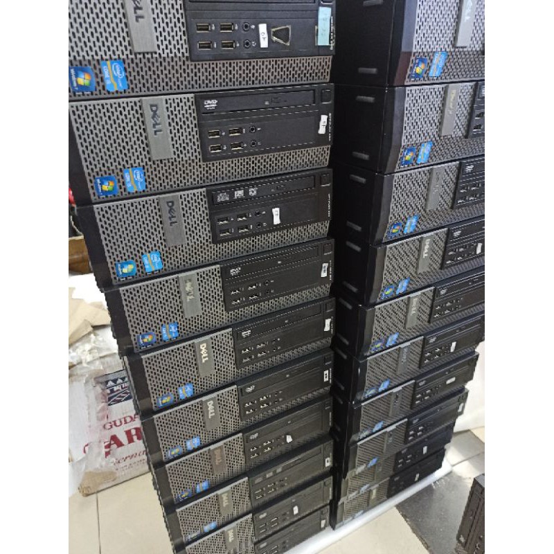 Pc komputer buil up Dell optoplex 790-990 sff model slim i3 2120 ram 4gb HDD 500gb ssd 128Gb bergaransi