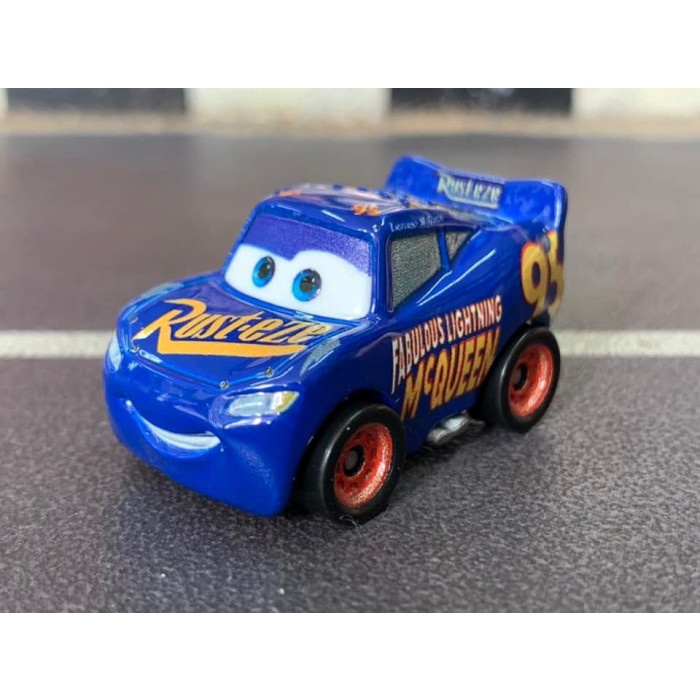 Disney Pixar Cars Mini Racers Fabulous Mcqueen Loose Pack - 4 cm