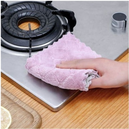 KAIN LAP DAPUR MICROFIBER ANTI MINYAK KAIN LAP CUCI PIRING MICROFIBER