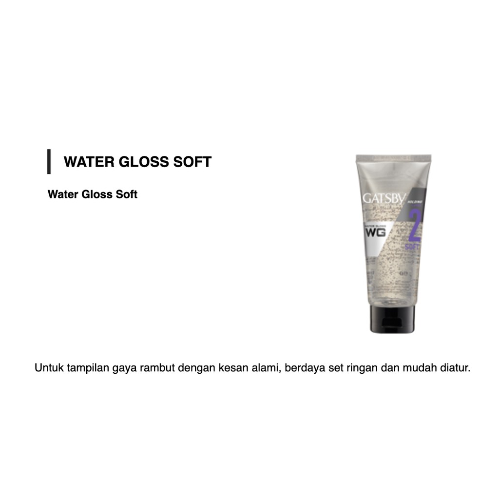 Gatsby Water Gloss 100g Tube