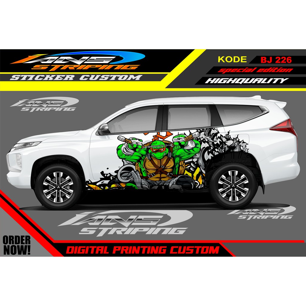 STICKER VARIASI PAJERO, FORTUNER, INNOVA