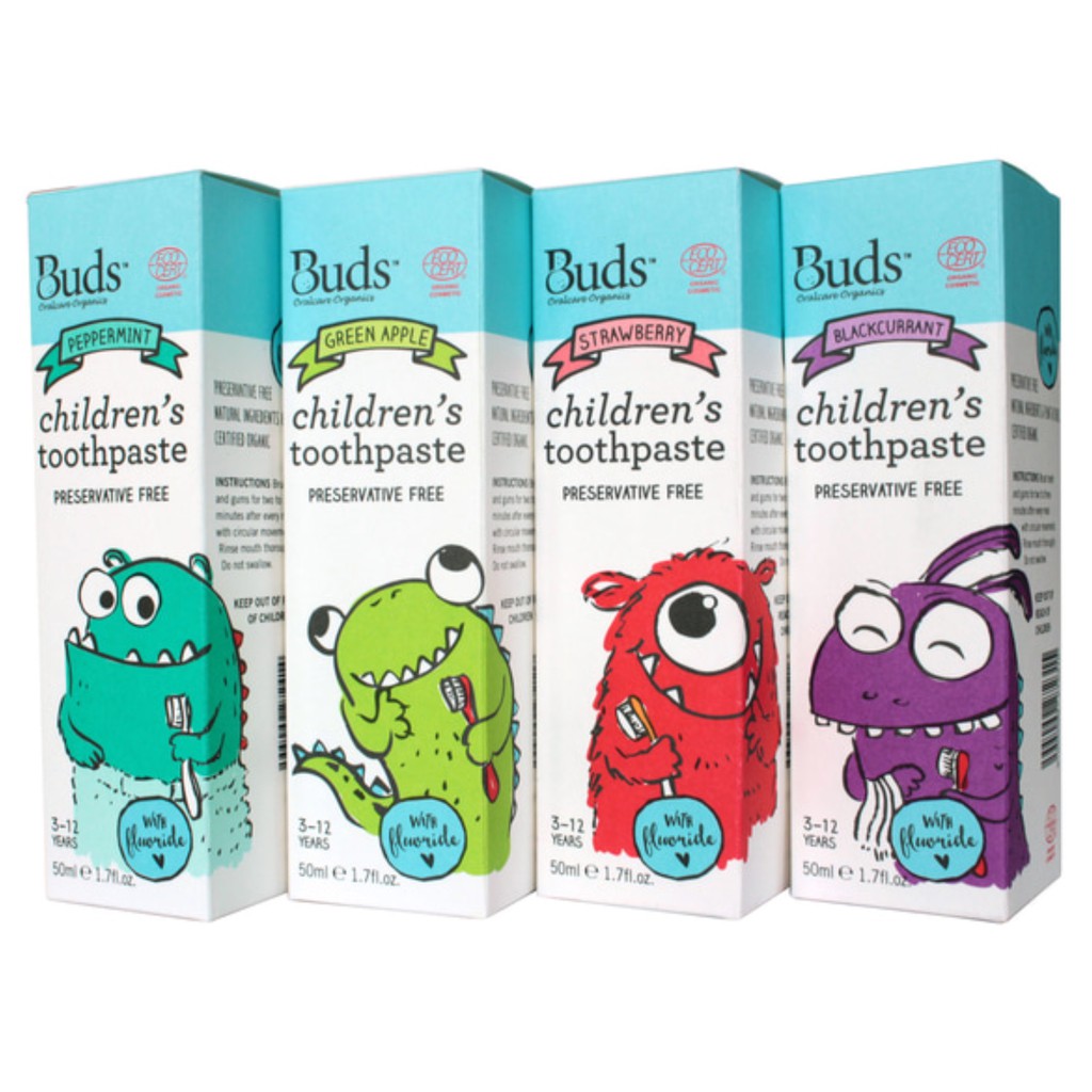 Buds Organics - Pasta Gigi Anak Bebas Fluoride