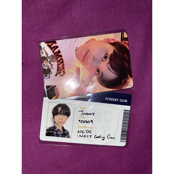 jual wts want to sell photocard pc mark nct 127 photopack ncit night ver set id card ncit johnny