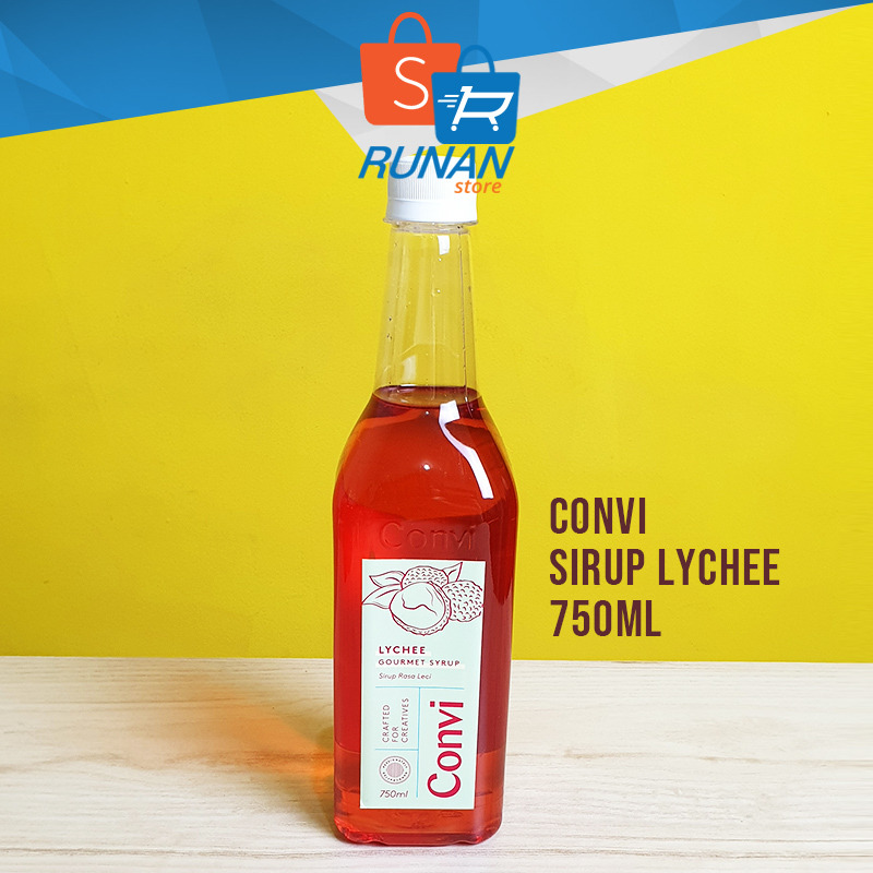 

Sirup Leci 750 ml - Convi Lychee Gourmet Syrup Premium Sirup Rasa Leci