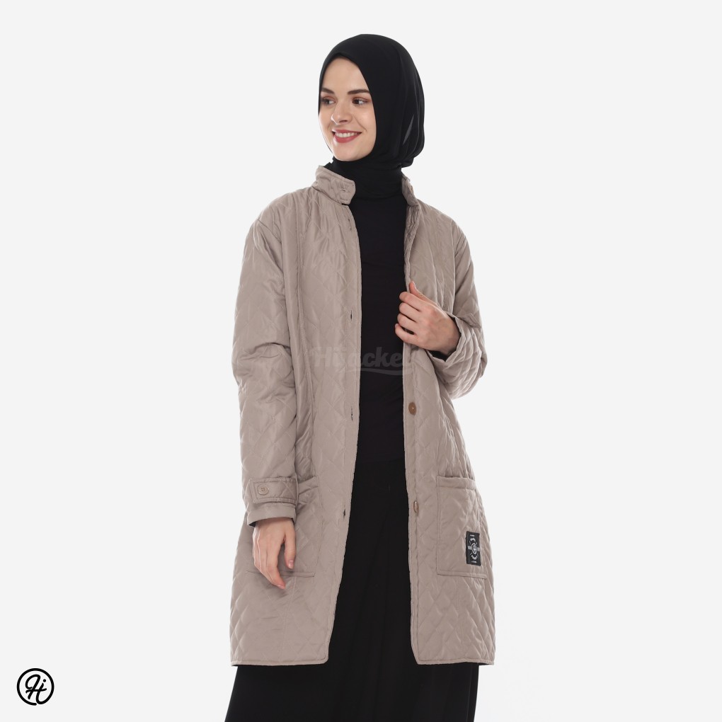 HIJACKET® ORIGINAL BELVA CREAM JAKET WANITA JAKET MUSLIMAH HIJABER PERTAMA DI INDONESIA-2