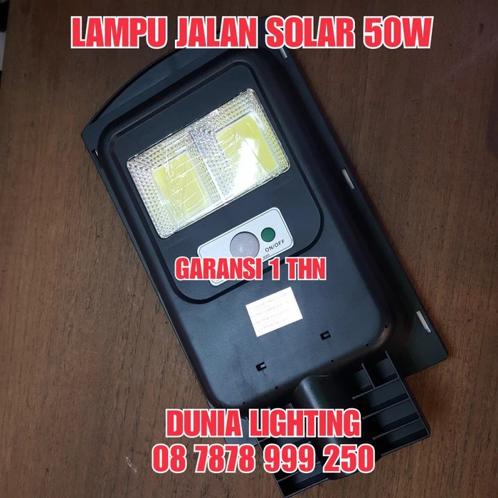 LAMPU JALAN SOLAR 50W 50WATT PJU TENAGA SURYA LED 50 WATT 50 W