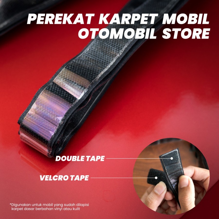 

Perekat Karpet Mobil Otomobil Store Velcro Double Tape Kuat