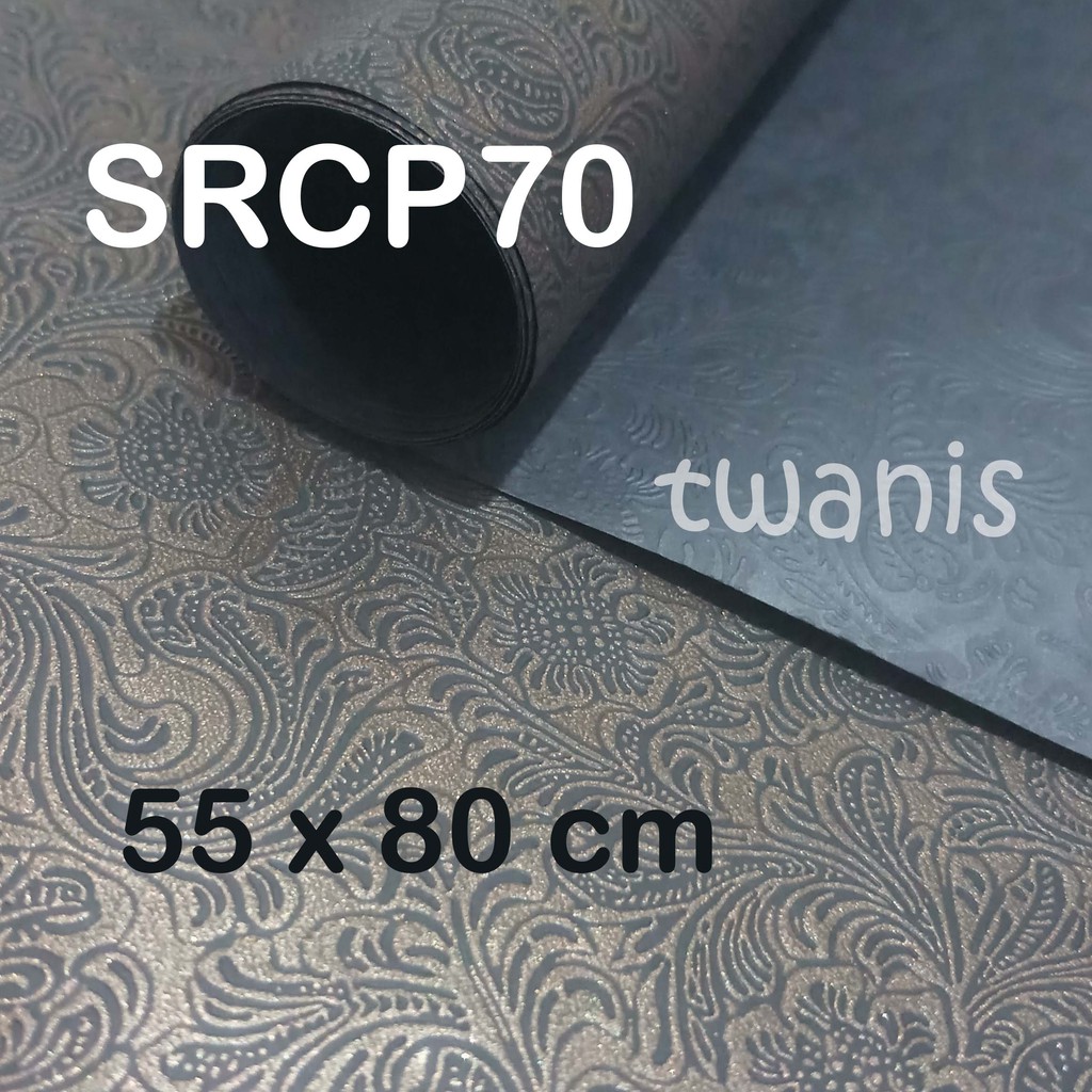 

10 LEMBAR KERTAS KADO EMBOS EKSKLUSIF UKIRAN BUNGA EMAS HITAM KODE SRCP-70 BUNGKUS KADO BOX HAMPERS