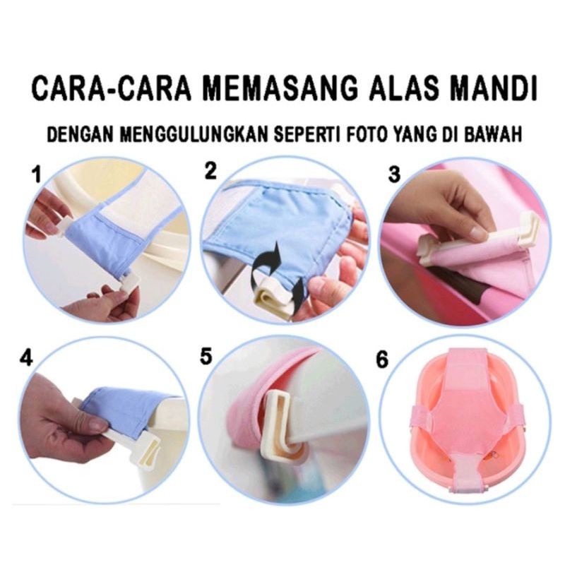 Baby Bath Helper - Alat Bantu Memandikan Bayi Dari Jaring Alas Mandi