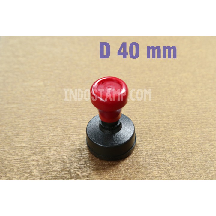 gagang stempel D40 flash stamp  bulat diameter 40mm 