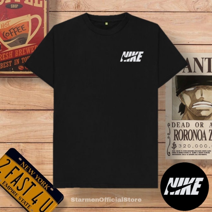 Kaos Distro Unisex LOGO NK Katun Combed 30s / sablon polyflex /polyflex premium / Pakaian Pria Wanita Atasan Cowok Cewek /kaos kekinian / kaos viral / tshirt tumbrl tee basic /SIZE M , L , XL , XXL / kaus oblong oversize kaos murah best seller ready