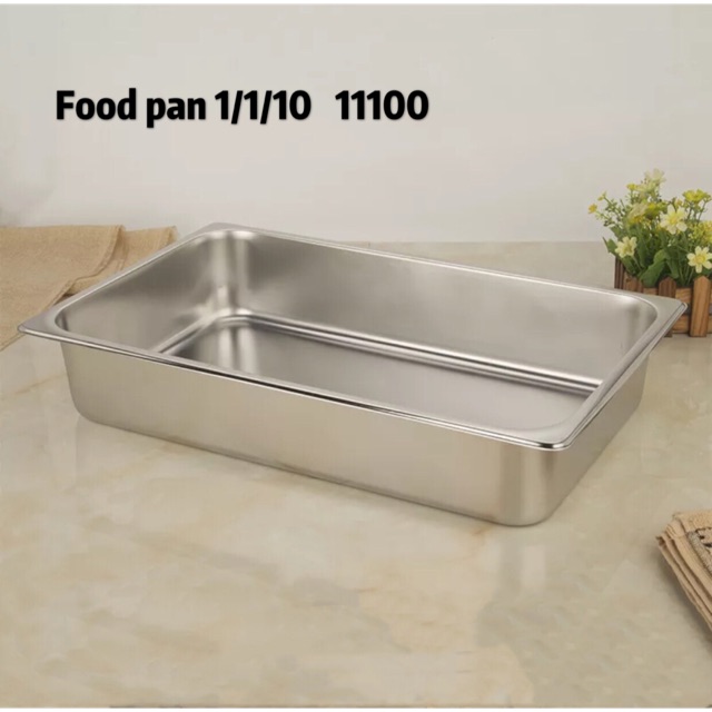 gastronom Food pan 1/1/10 ke dalam 10cm wadah penyimpan 11100 stainless steel