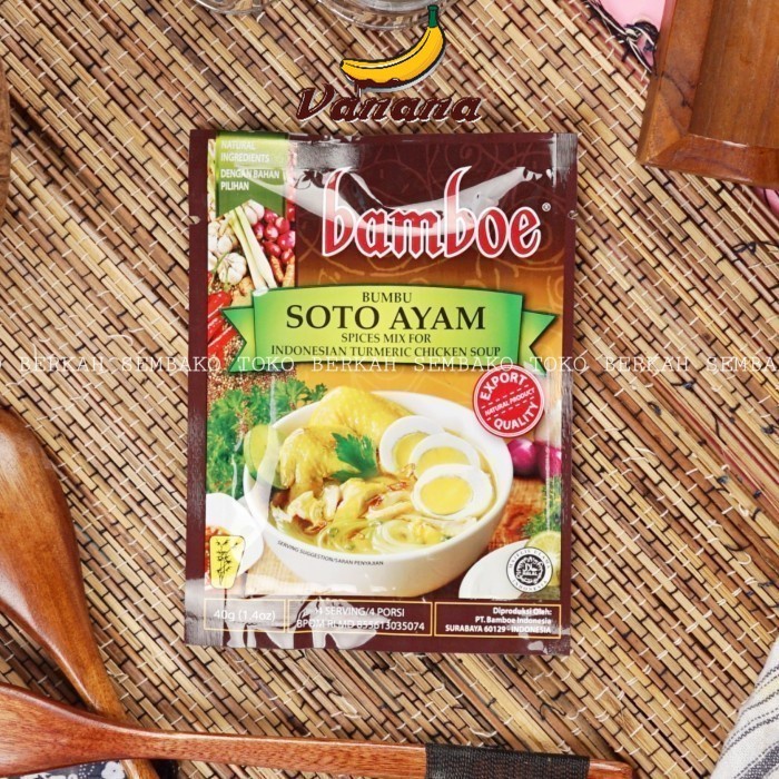 

Bamboe Bumbu Soto Ayam 40 gr / Indonesian Tumeric Chicken Soup Spices