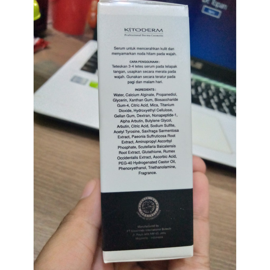 KITODERM SERUM BRIGHTENING 1 | SERUM PENCERAH WAJAH 1 BPOM