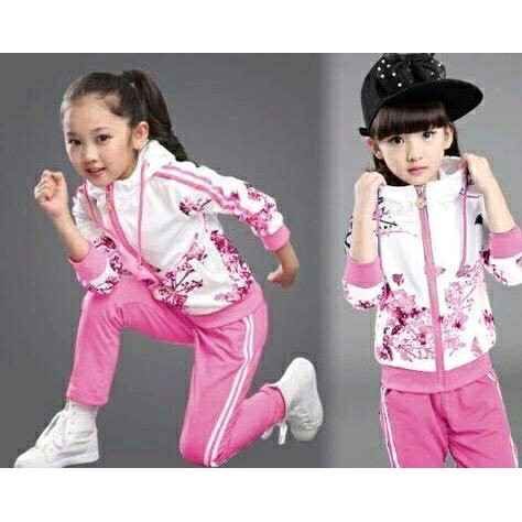 SETELAN BAJU OLAHRAGA ANAK PEREMPUAN ST CERIA SIZE 5-7 TAHUN