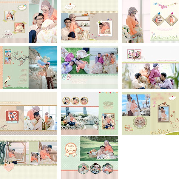 Download Psd Template Album Kolase Pregnant Shopee Indonesia PSD Mockup Templates
