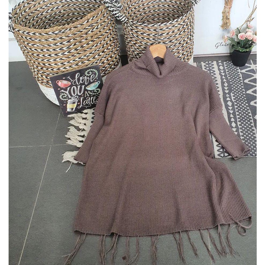 Rawis Knit Blouse oversize /Rawis Blouse Rajut / Atasan Wanita /Atasan Rajut / Blouse Wanita nudhell