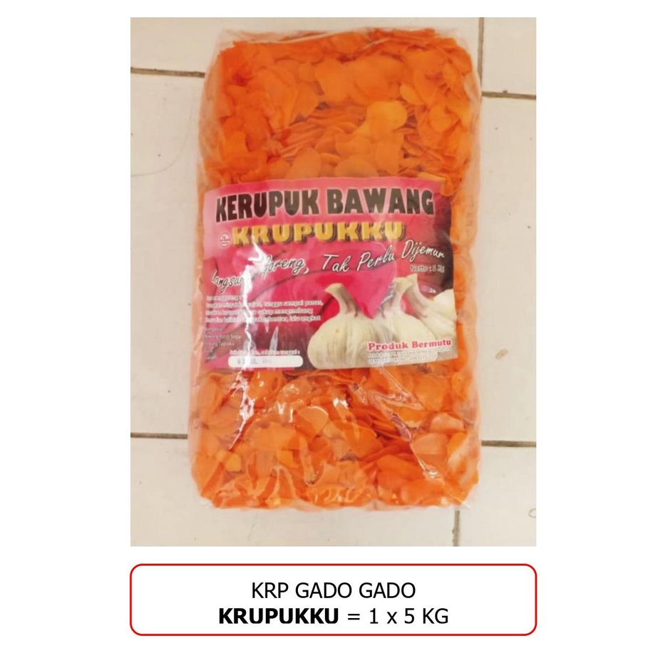 

Kerupuk Gado-gado Kerupukku @5kg / Bal