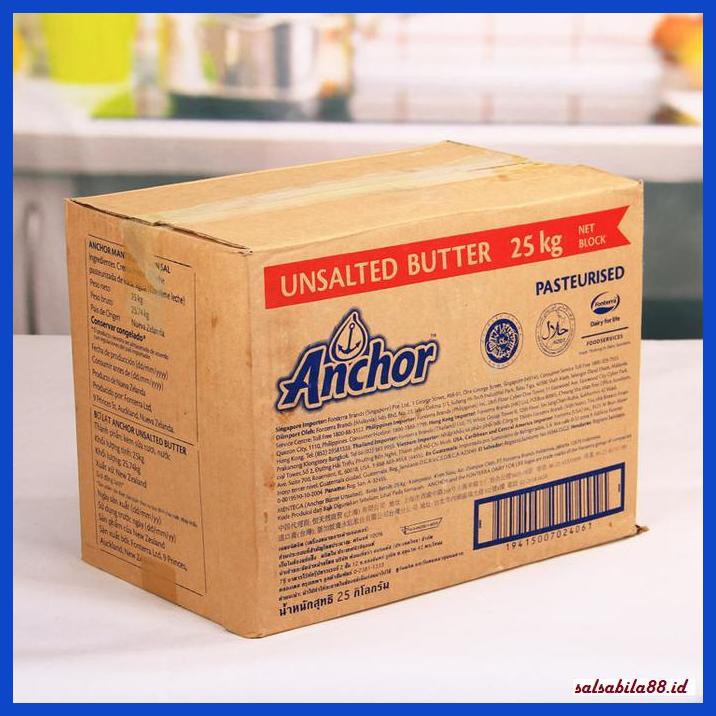 

Rettubagetnem- Anchor Unsalted Butter 25Kg - Asin -Asli-Slii.