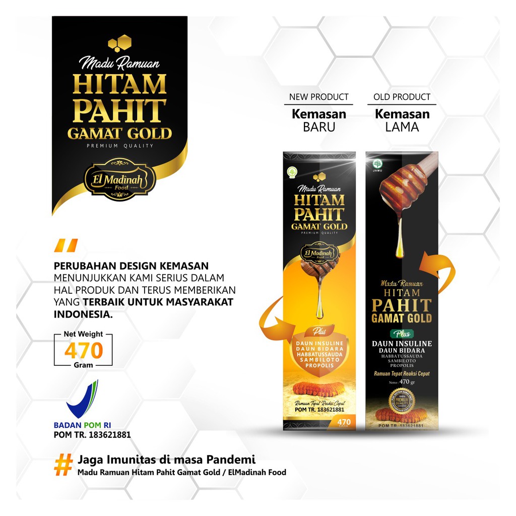 

Madu hitam gamat gold plus daun insulin daun bidara habatus sauda sambiloto propolis