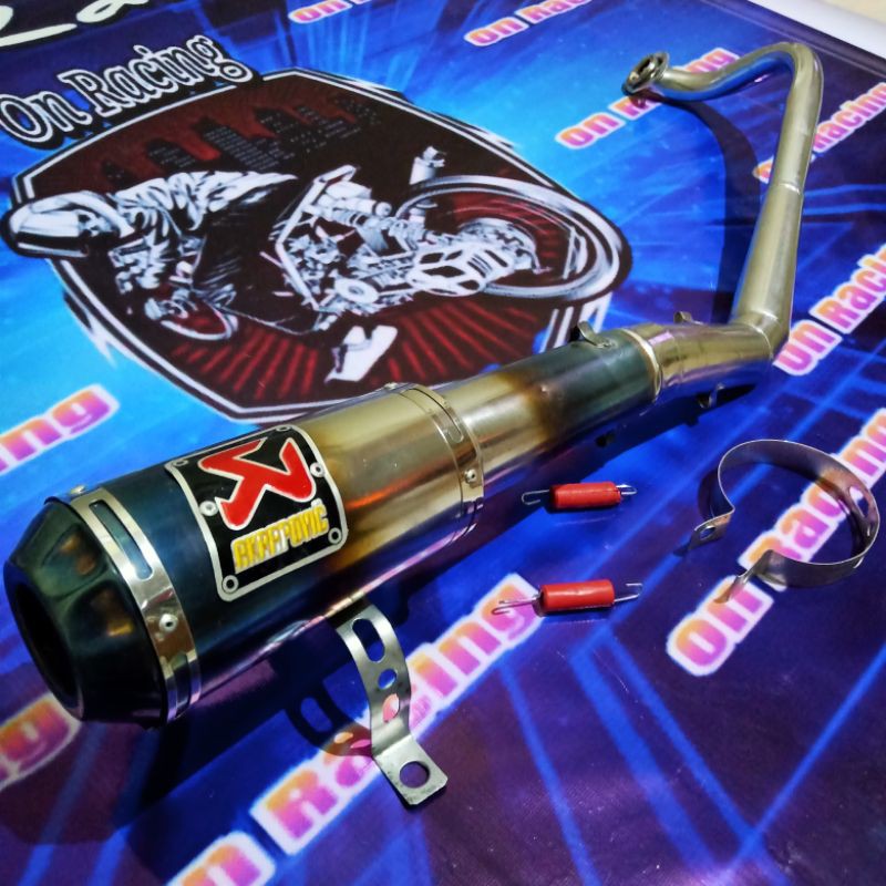 Knalpot Racing AKRAPOVIC BEAT karbu,fi,esp,pop,SCOOPY,SPACY,VARIO 125,150led,techno,cbs,karbu