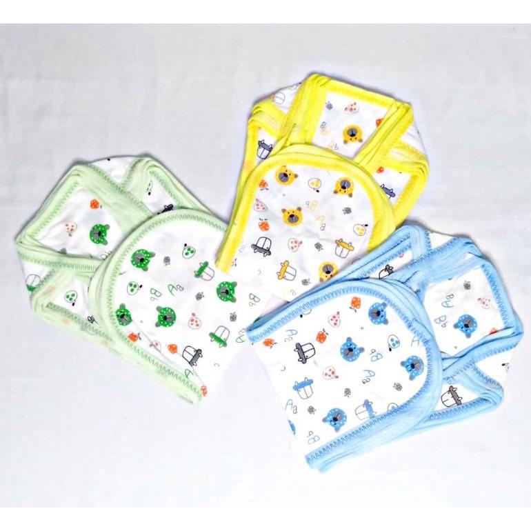 12Pc/1 Lusin Popok Kain Tali Full Katun/Popok Kain Cuci Ulang/Popok Single Bayi Baru Lahir
