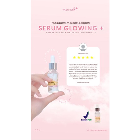 PAKET CREAM &amp; SERUM GLOWING ATAU SERUM PLATINUM MERONAH