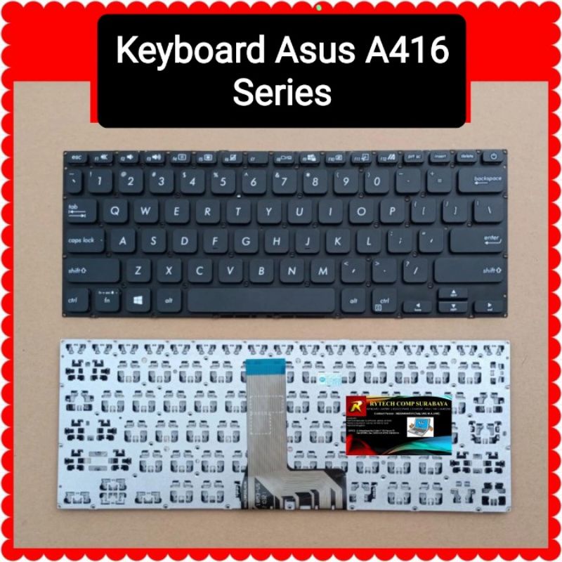 Keyboard Asus Vivobook A416 A416J A416JA A416JP A416MA A416EP Hitam