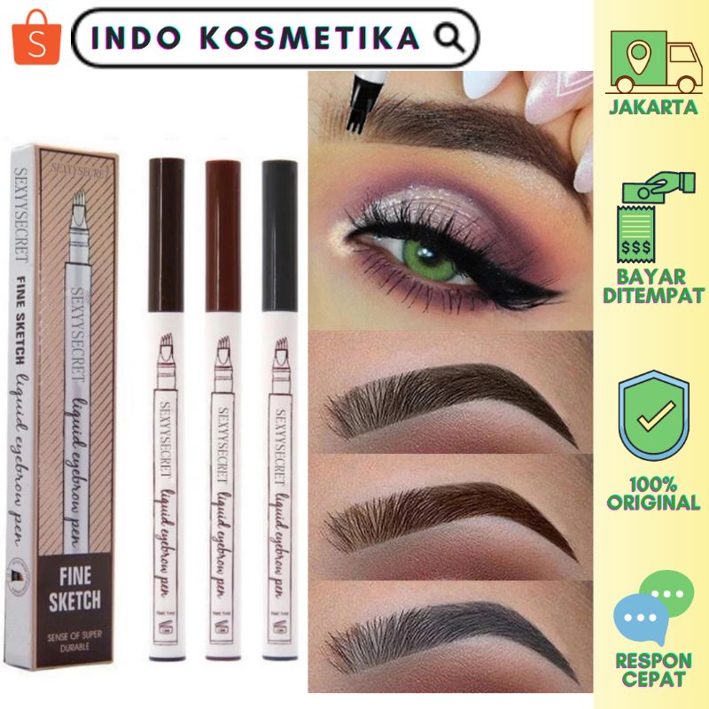 4D TIP EYEBROW PENSIL ALIS TATTOO MICROBLADING TAHAN LAMA ANTI AIR