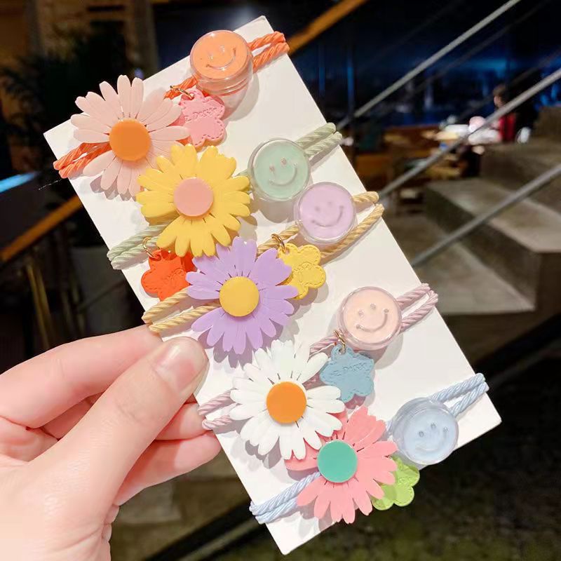 IKATAN RAMBUT KOREA IMPORT / IKAT RAMBUT KARET MOTIF KOREA STYLE / AKSESORIS RAMBUT KOREA / KARET GELANG RAMBUT-I.R - #8 RANDOM