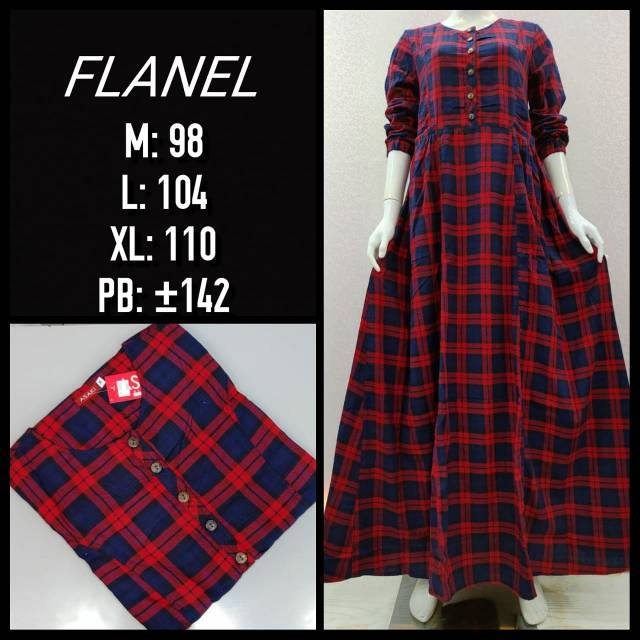 Gamis flanel by asaki