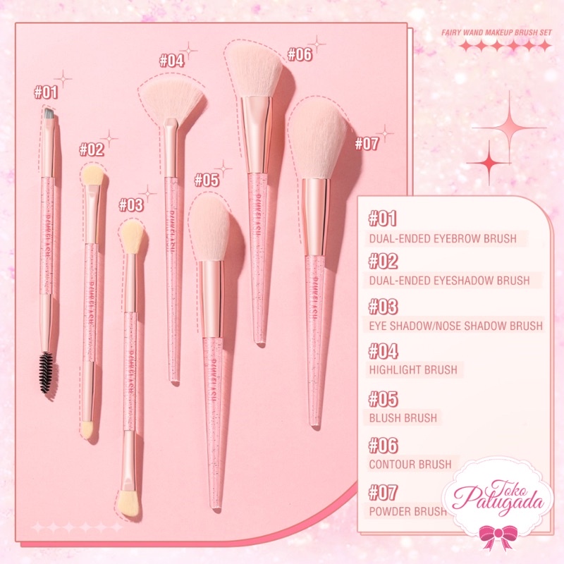 [BISA COD] PINKFLASH Makeup Brush - Brush Pinkflash - Kuas Makeup Pinkflash - Pinkflash Make Up Brush