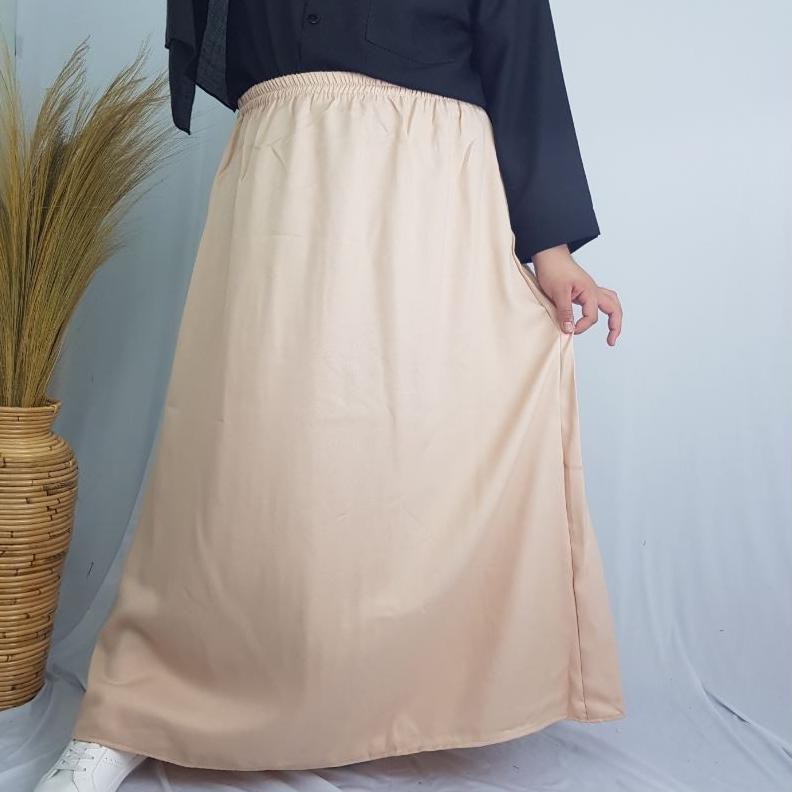 Wow keren, [JUMBO/BIGSIZE] Rok Jumbo / Bigsize Moscrepe / Wollycrepe Muslimah Panjang Polos XXXL (