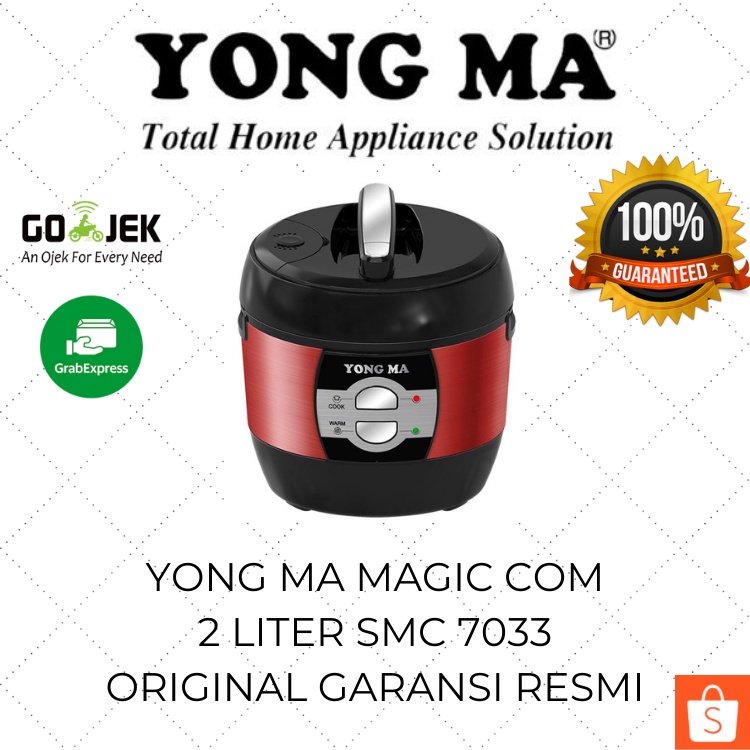 Yong Ma Magic Com Gold Iron Wing 2 Liter SMC 7033 3in1/ Rice Cooker Besar / Mejikom Murah / Mejicom 