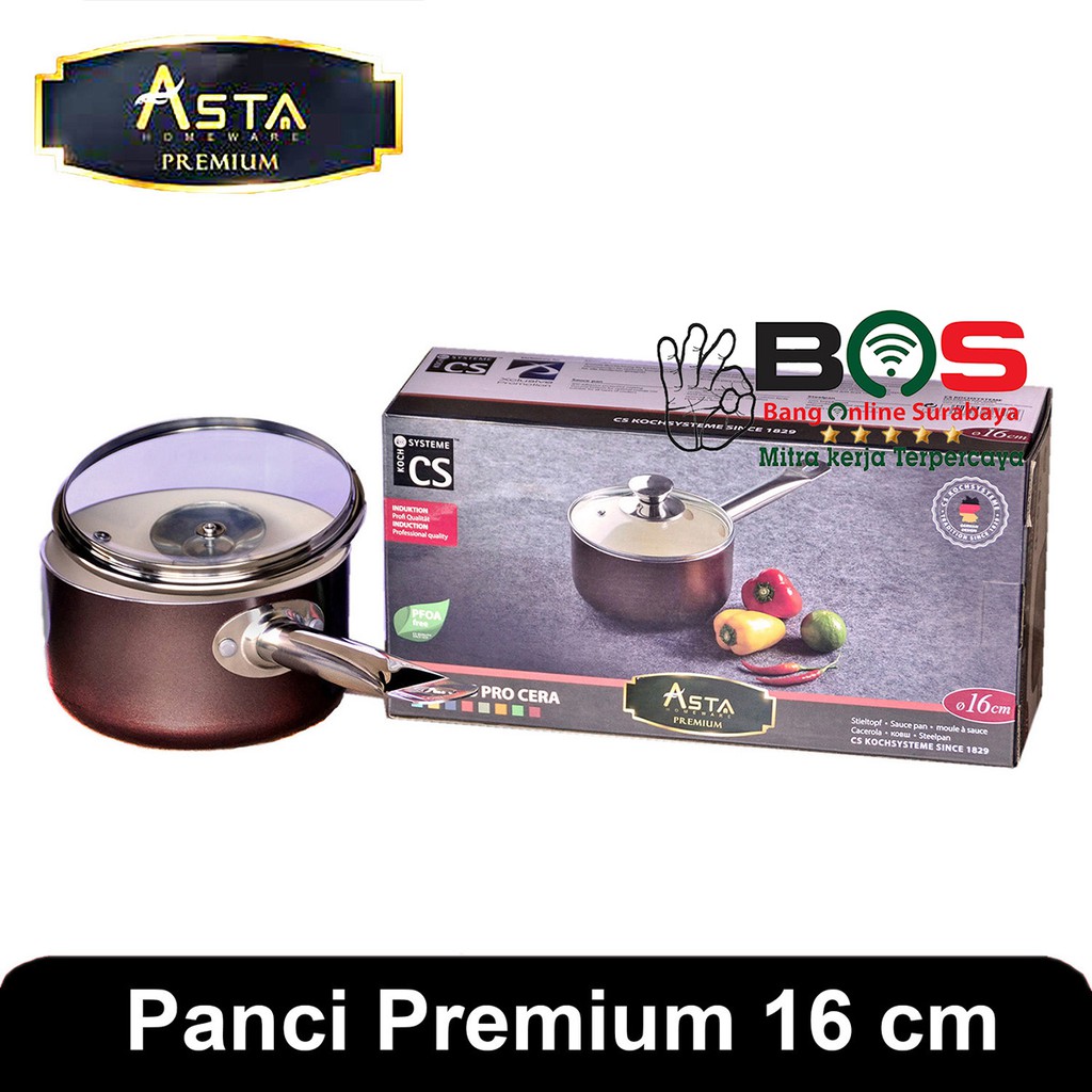 Sauce Milk Panci Susu Panci Kuah Asta Premium 16 CM Asta Premium Cs Koch System