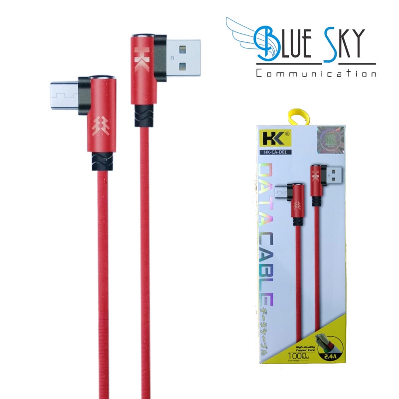 KABEL USB HK D01 MICRO / V8 2.4A COPPER 1M KABEL BENGKOK L GAMING