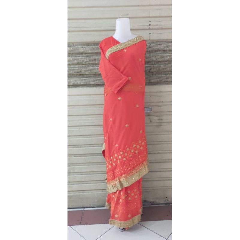 instan saree saree india cantik siap pakai lilit instan hijab