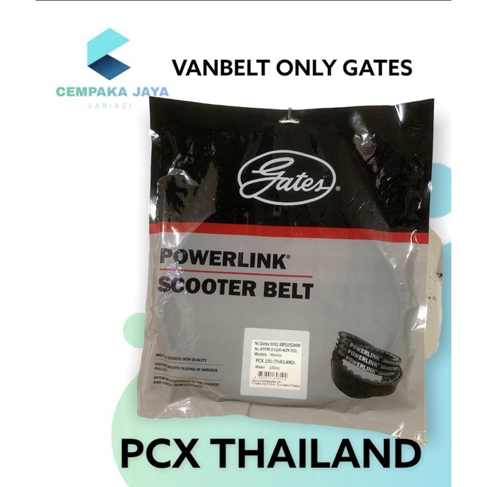 VANBELT VBELT PCX 150 THAILAND (KZY) ORIGINAL GATES DR. PULLEY