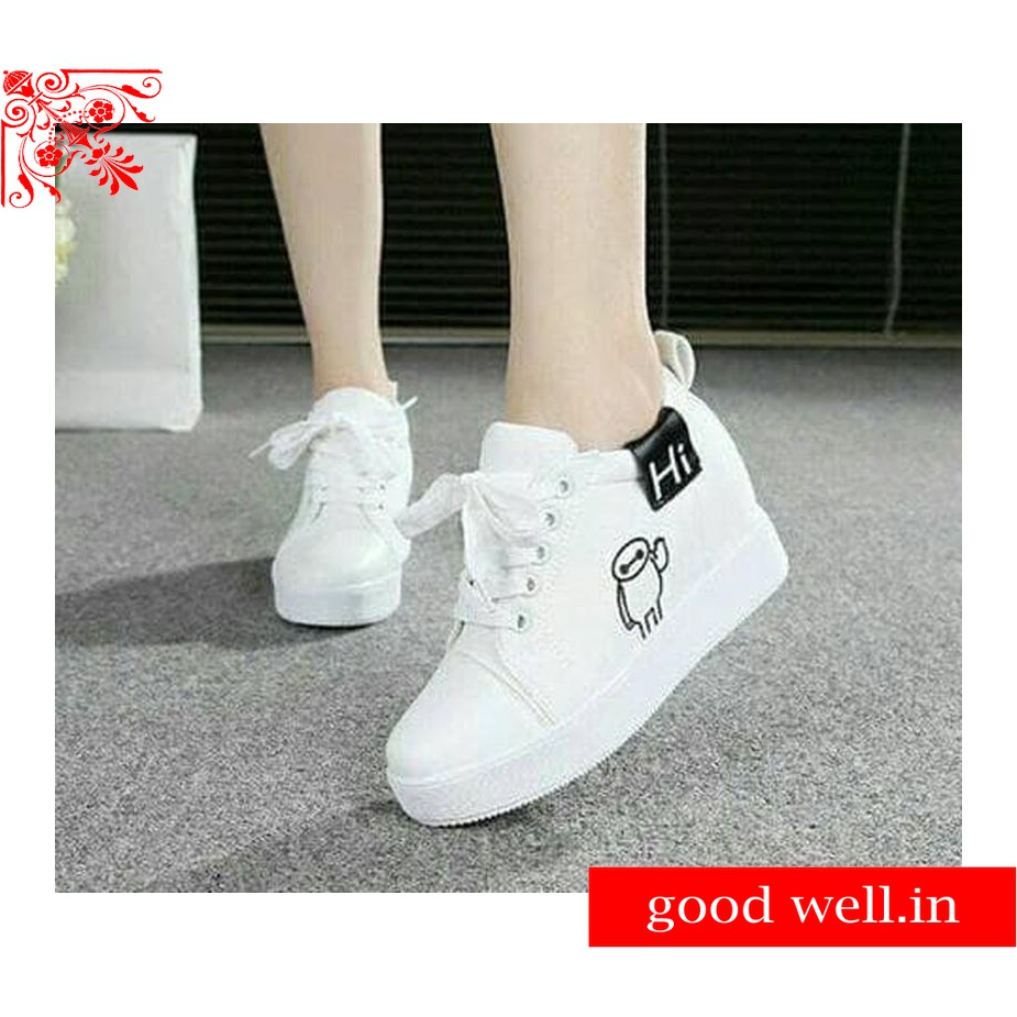 BOOTS CEWEK/BOOTS/SEPATU ABG BOOTS WANITA HI PUTIH