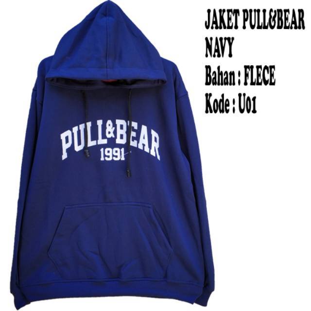 pull and bear hoodie blue