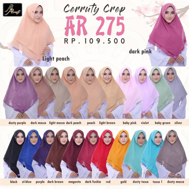 AR 275 / Hijab Instan / Hijab Arrafi