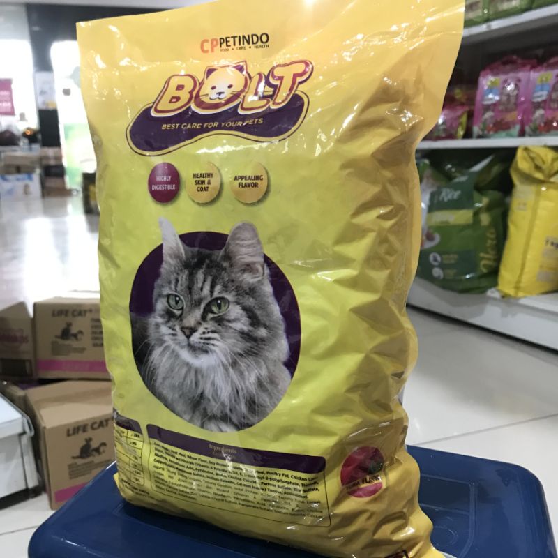 Bolt Cat Food (paket 5kg) Makanan Kucing Dewasa - Donat