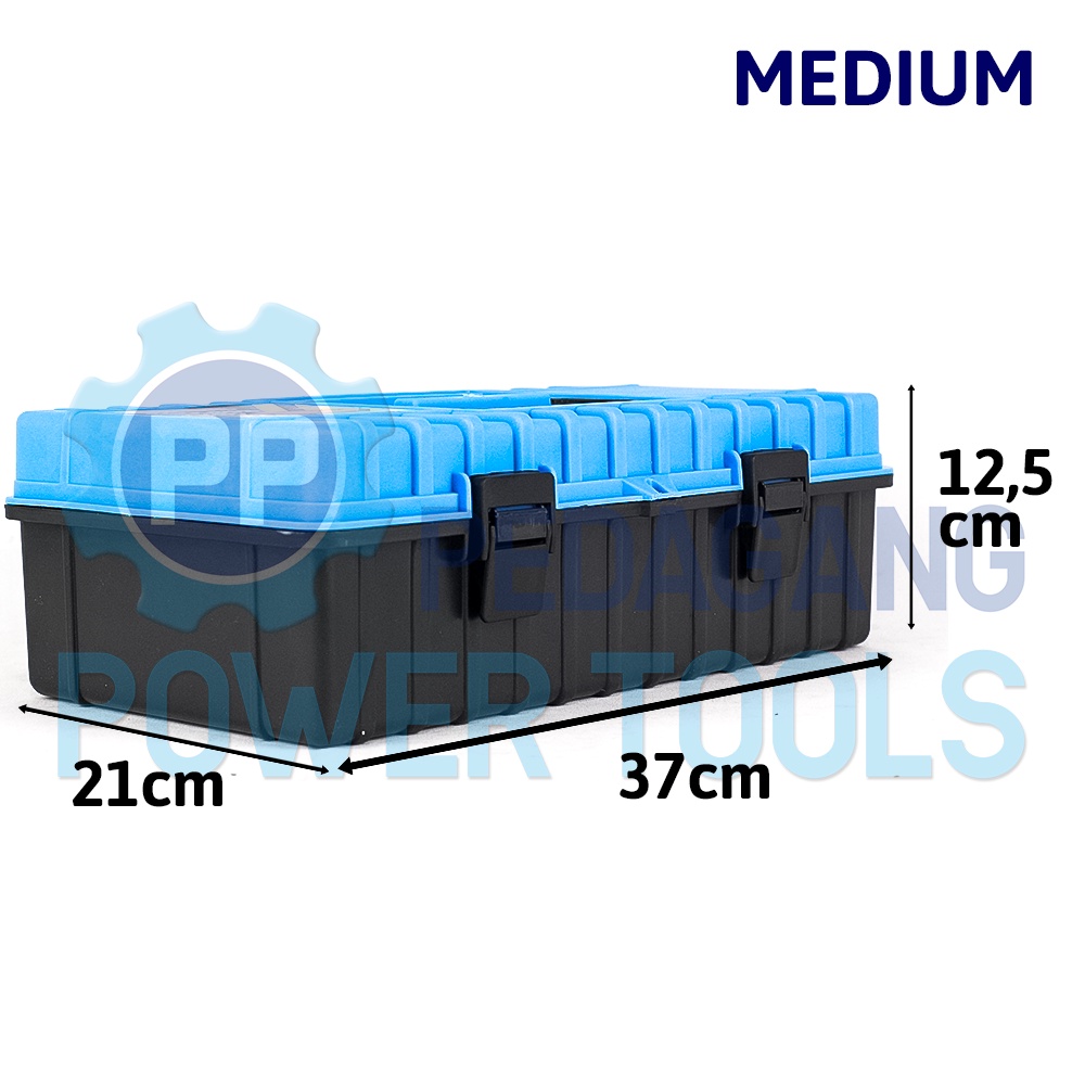 Kenmaster K380 Tool Box Besar Kotak Penyimpanan - Biru