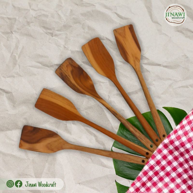 Jual Spatula Sutil Susuk Kayu Jati Murah Shopee Indonesia