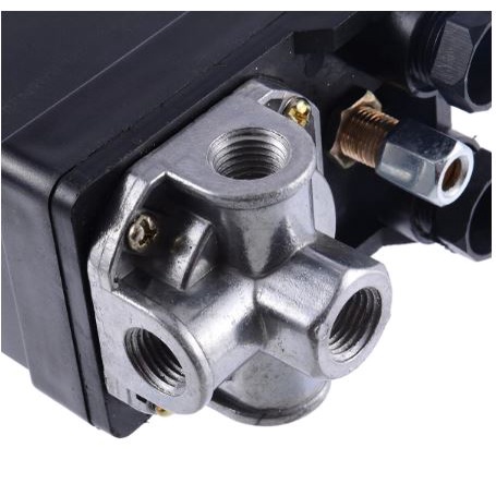 Automatic Pressure Switch Compressor Drat 1/4&quot; - saklar Otomatis Kompresor Angin 4  Lubang Way Cabang