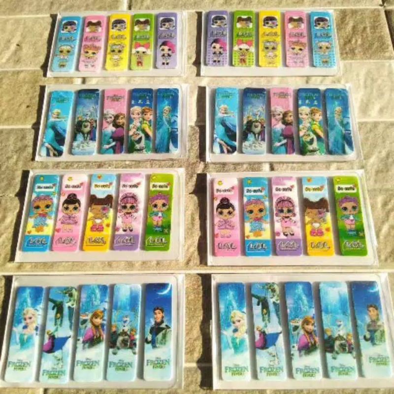 

(isi 100) pembatas buku karakter
