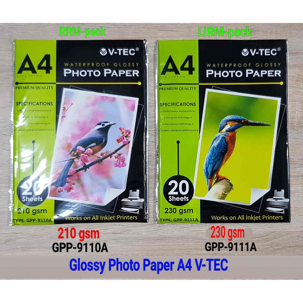 

Kertas Foto Kertas Print bahan glossy ukuran A4 210 dan 230 gr