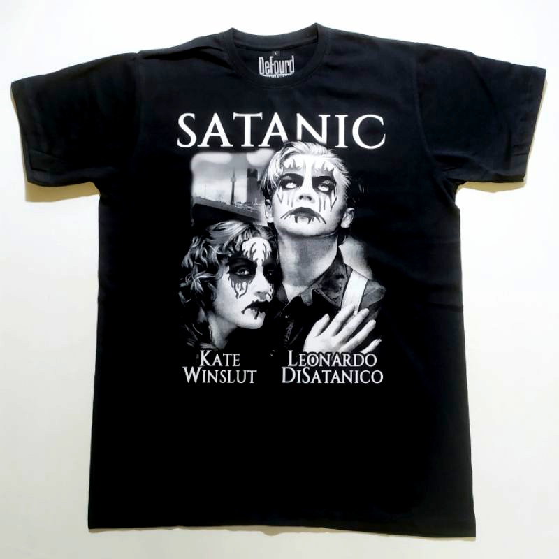 Titanic Satanic Movie T-shirt/Kaos Film Titanic Satanic Gothic Style Unisex Oversize