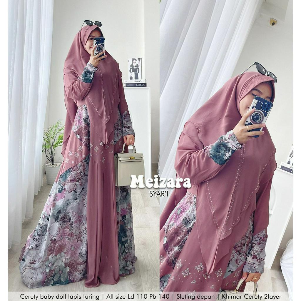 GAMIS PESTA SYARI ABSTRAK MEIZARA